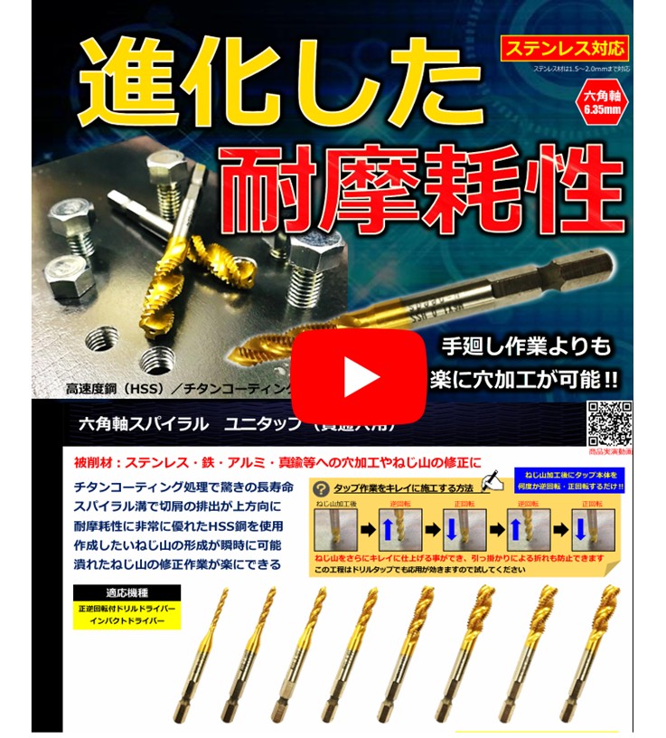 ★体験コーナー★　手回し作業よりも楽に穴加工が可能！！